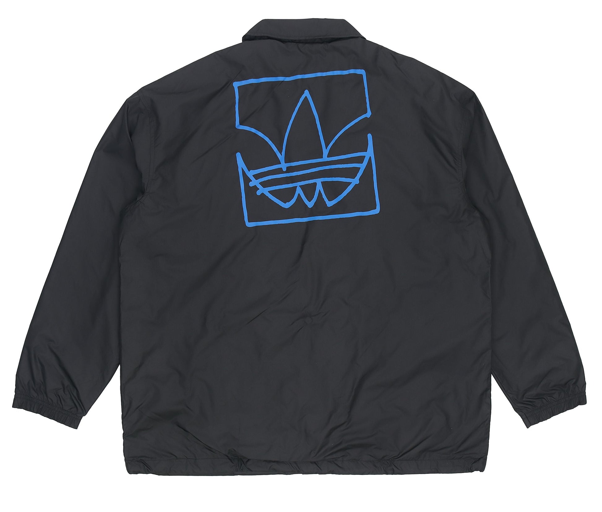 Men's adidas originals C.M.P.COACH JKT Solid Color Lapel Sports Jacket Black H13510