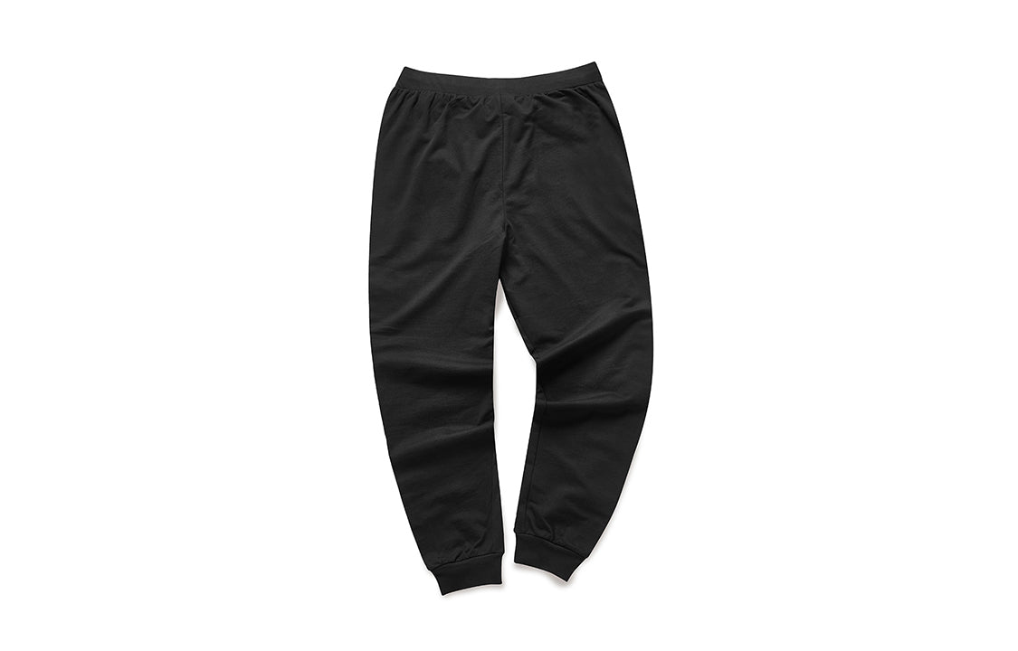 (WMNS) FILA FUSION Logo Printing Knit Drawstring Sports Pants Black T11W022604F-BK