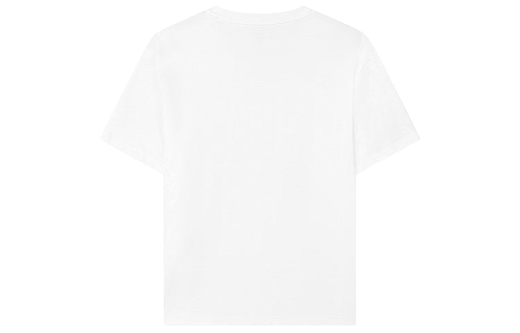 (WMNS) FILA Logo Alphabet Printing Loose Sports Short Sleeve White F11W138154F-WT