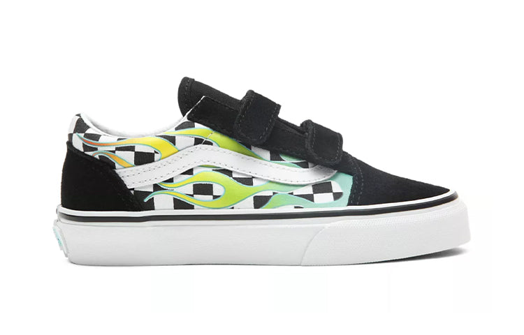 (PS) Vans Old Skool Flame Checkboard 'Black White' VN0A38HDVIU