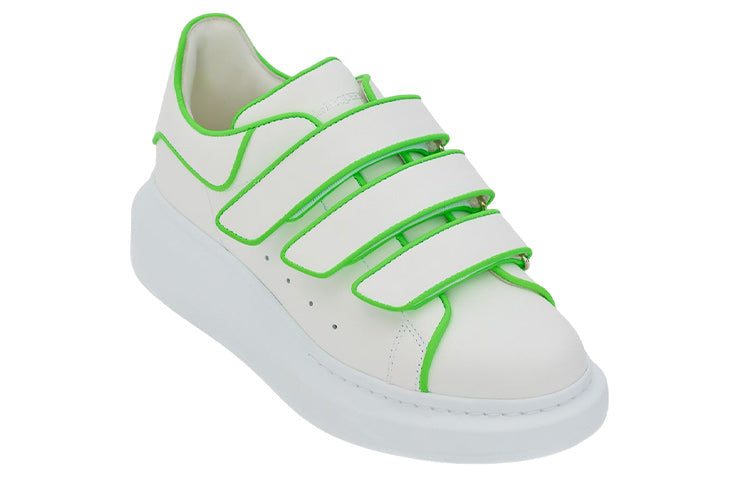 (WMNS) Alexander McQueen Oversize Sole Sneakers 'White Green' 721410WHGPF8964