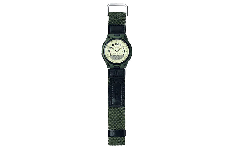 Casio Forester Analog-Digital Watch 'Military Green White' AW-80V-3BJH