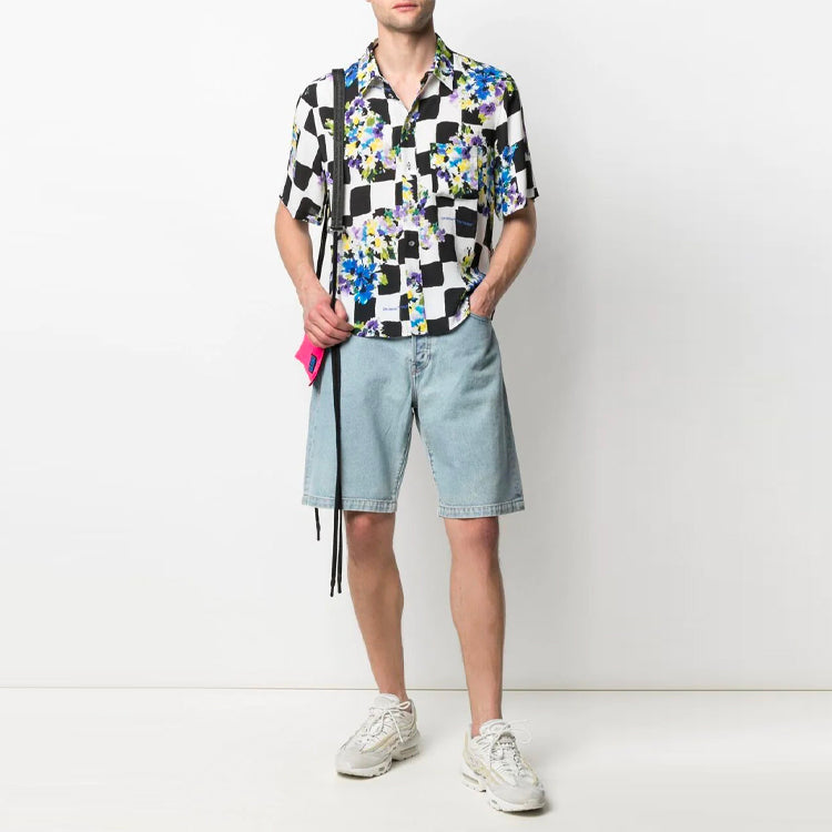 Off-White Men's SS21 Shirt Oversize White OMGA163S21FAB0018400