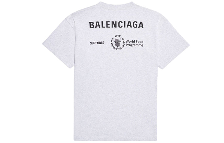 Balenciaga SS21 Logo Round-neck Tee Grey 612965THV841167