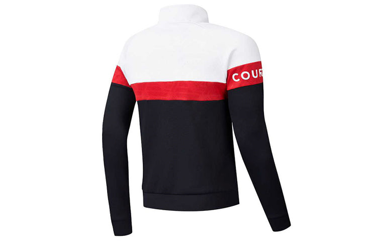 FILA Athletics Long Sleeves Contrasting Colors Stand Collar Casual Jacket White A11M013505F-WT