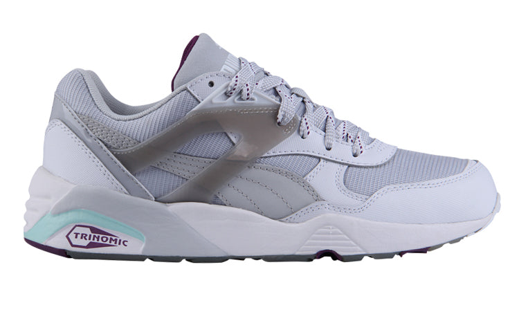 (WMNS) PUMA R698 Trinomic Running Shoes Grey/White 359013-01