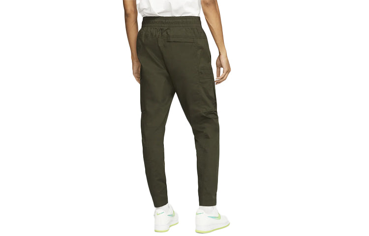 Nike SPORTSWEAR Woven Cone Long Pants Red Green Redgreen BV3128-355