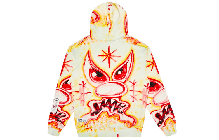 Men's HERON PRESTONKenny Scharf Crossover Red Eye Pattern Sports Yellow HMBB010F20JER0100130