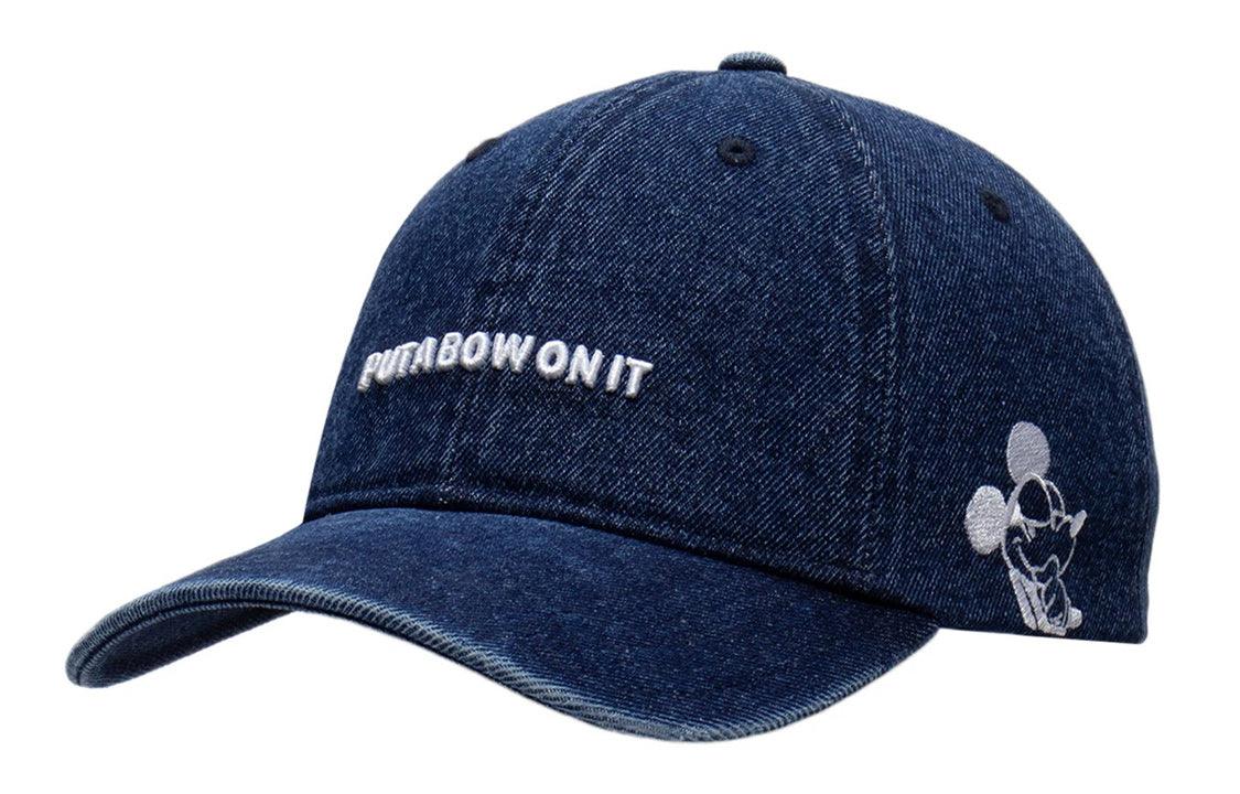 Li-Ning x Disney Logo Denim Baseball Cap 'Indigo' AMYS038-2