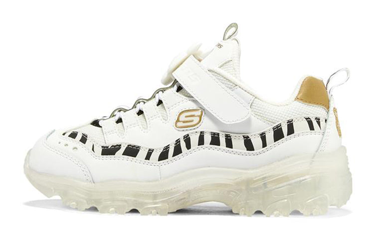 (GS) Skechers Ice D'lites 'White Gold' 317006L-WGD