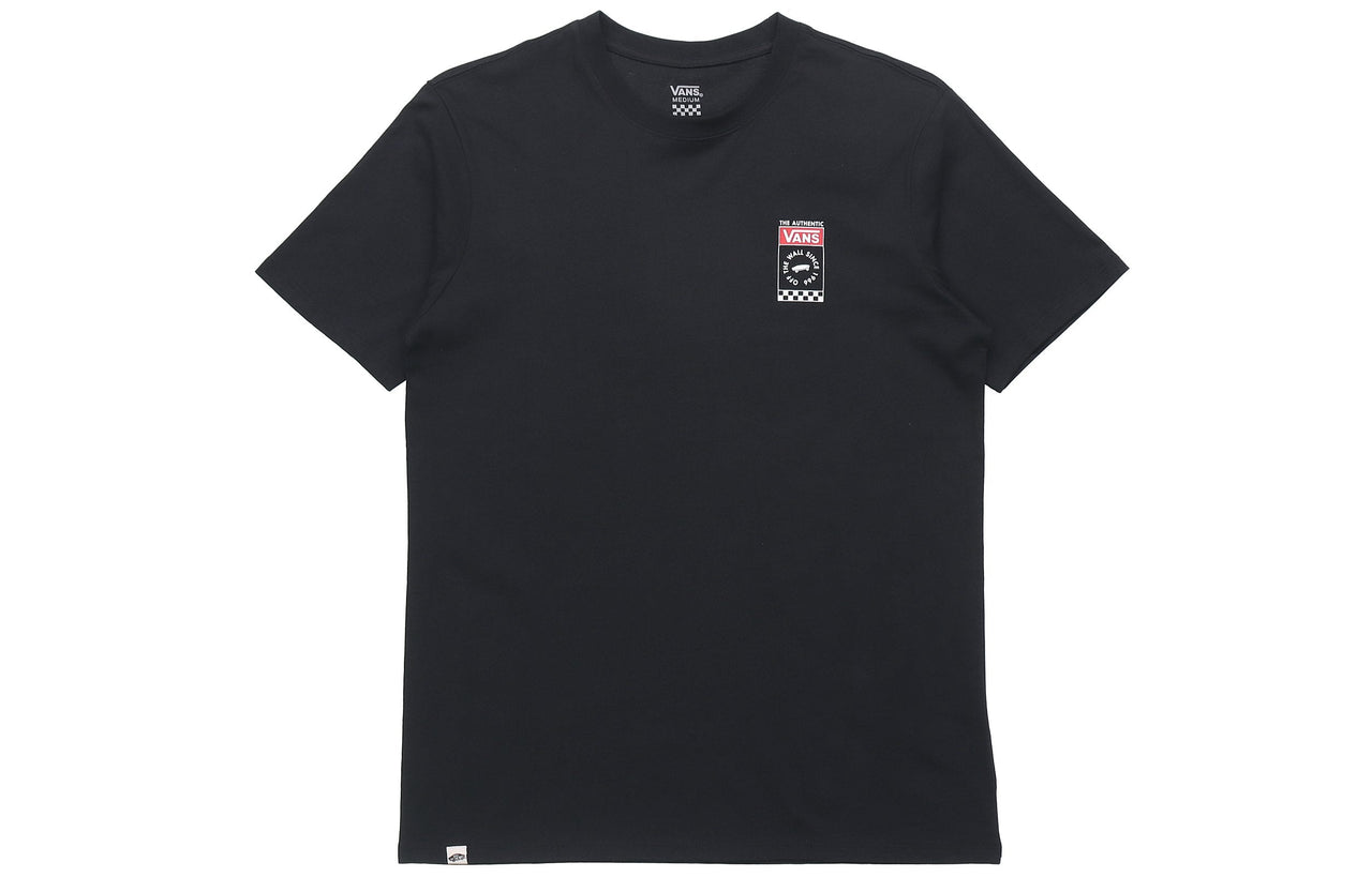 (WMNS) Vans Skateboard Grid Alphabet Printing Short Sleeve Black VN0A3ZOFBLK