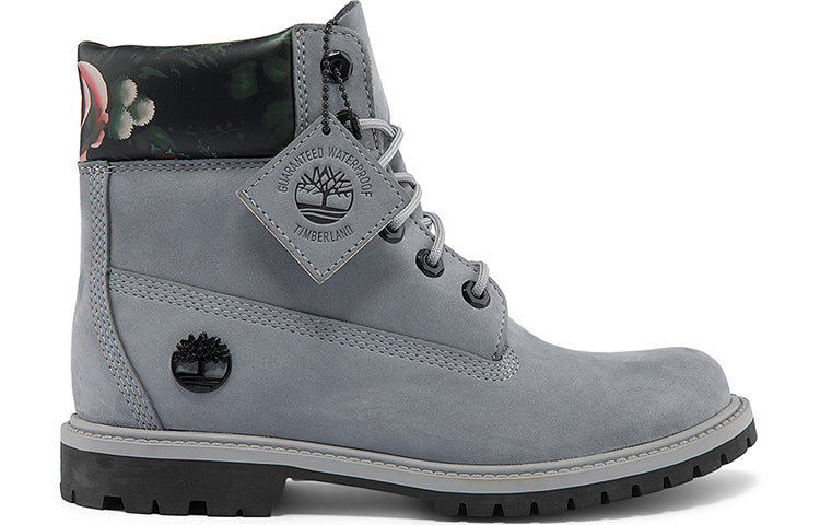 (WMNS) Timberland 6 Inch Heritage Waterproof Boot 'Medium Grey with Floral' A2GAFW