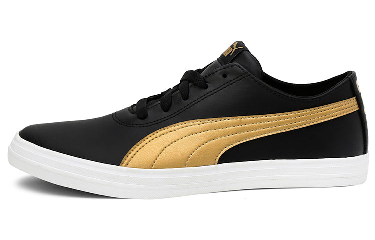 (WMNS) PUMA Cayden Idp Running Shoes Black/Gold 372091-01