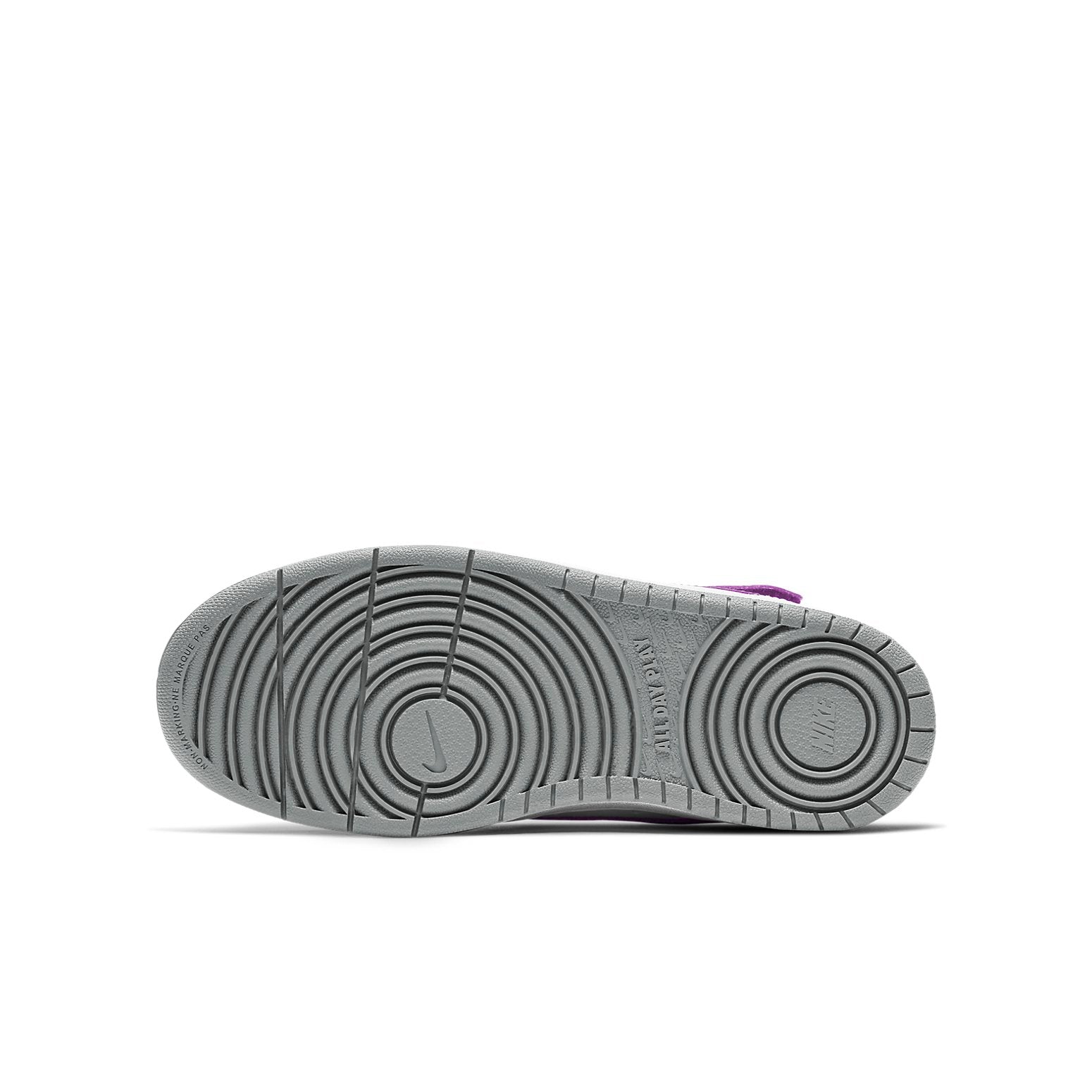 (GS) Nike Court Borough Mid 2 'White Purple' CD7782-103