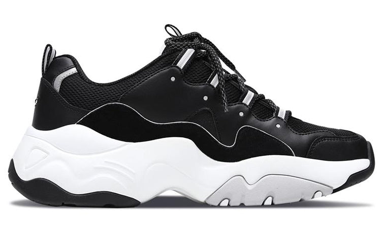 Skechers D lites 3.0 Low-Top Daddy Shoes Black/White 999878-BKW