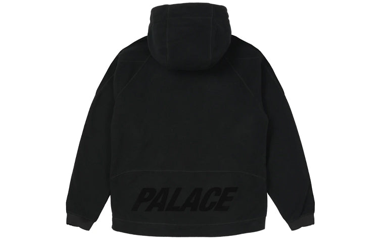 Palace FW21 Polar Fleece Asymmetric Jacket 'Black' P21JK061