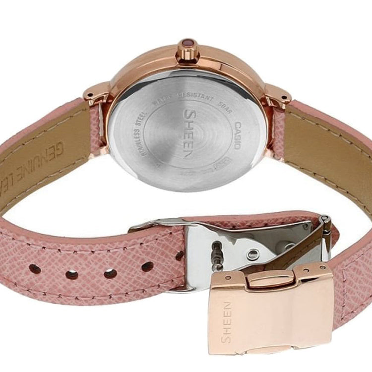 CASIO SHEEN Series waterproof Business Pink Analog SHE-3034GL-4A