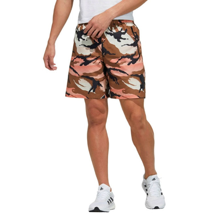 adidas Ub Sht Wv Camo Sports Camouflage Shorts Brown GP0836