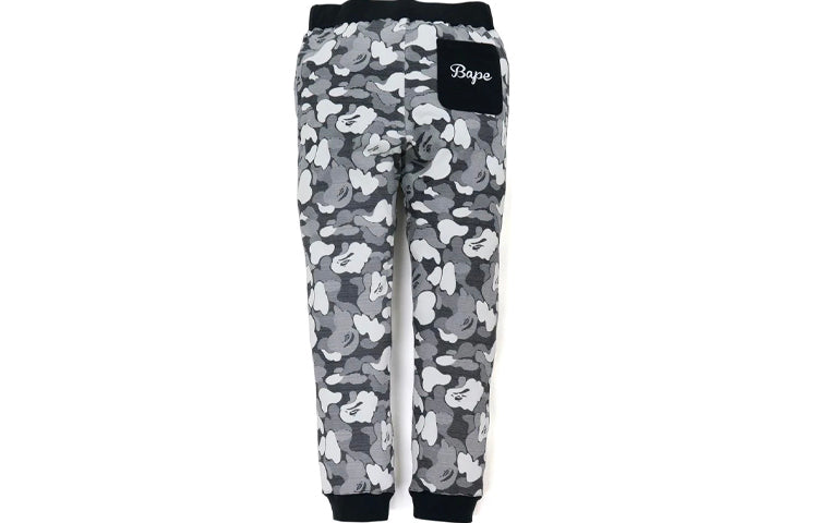 A Bathing Ape Stripe Camo Sweat Pants 'Blue Grey' 1H80-152-002