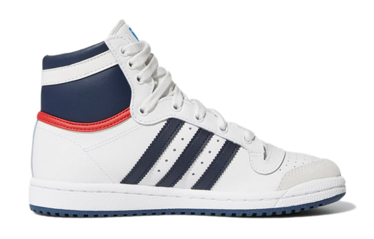 (GS) adidas Top Ten High J 'White Dark Blue' D74481