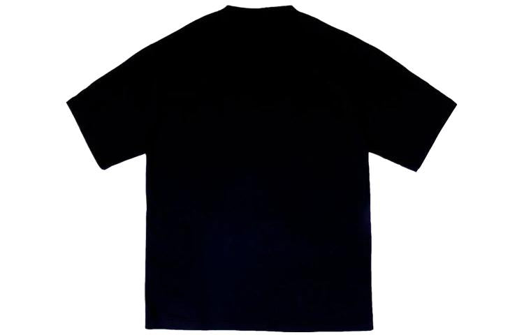 Balenciaga Multilingual Printed Short Sleeve Pullover For Men Black 612966TJVI32771