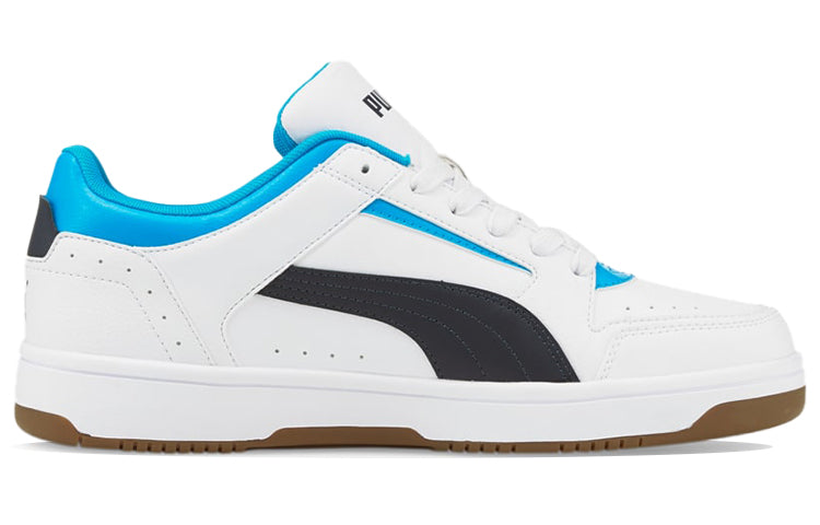 PUMA Unisex Rebound Joy Low-Top Sneakers White/Blue/Black 380747-07