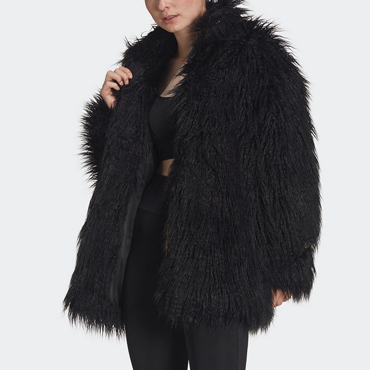 (WMNS) adidas Originals Fur Jackets 'Black' HG6678