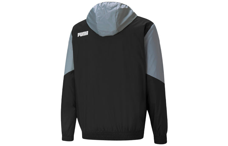 PUMA Windbreaker Sports Hooded Jacket Men's Black 588756-01
