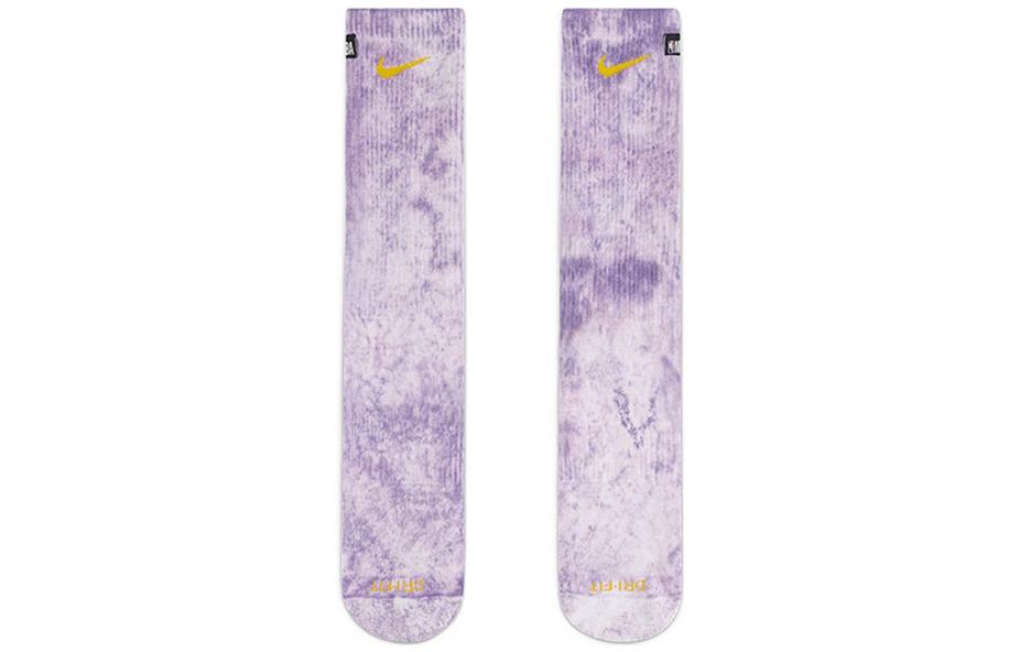 Nike Everyday Plus Cushioned NBA Crew Socks 'White Purple' DA5074-102