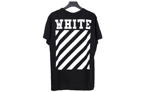 Off-White C O VIRGIL ABLO OW Painting Short Sleeve Black Pink OW-SS18-045
