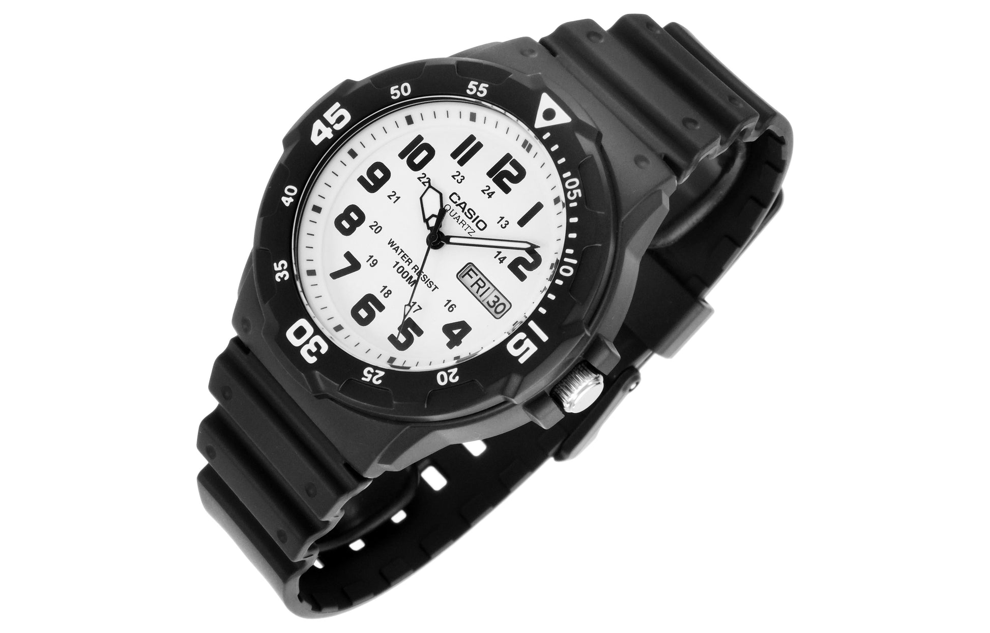CASIO Waterproof Sports Quartz Shockproof Mens White Analog MRW-200H-7B