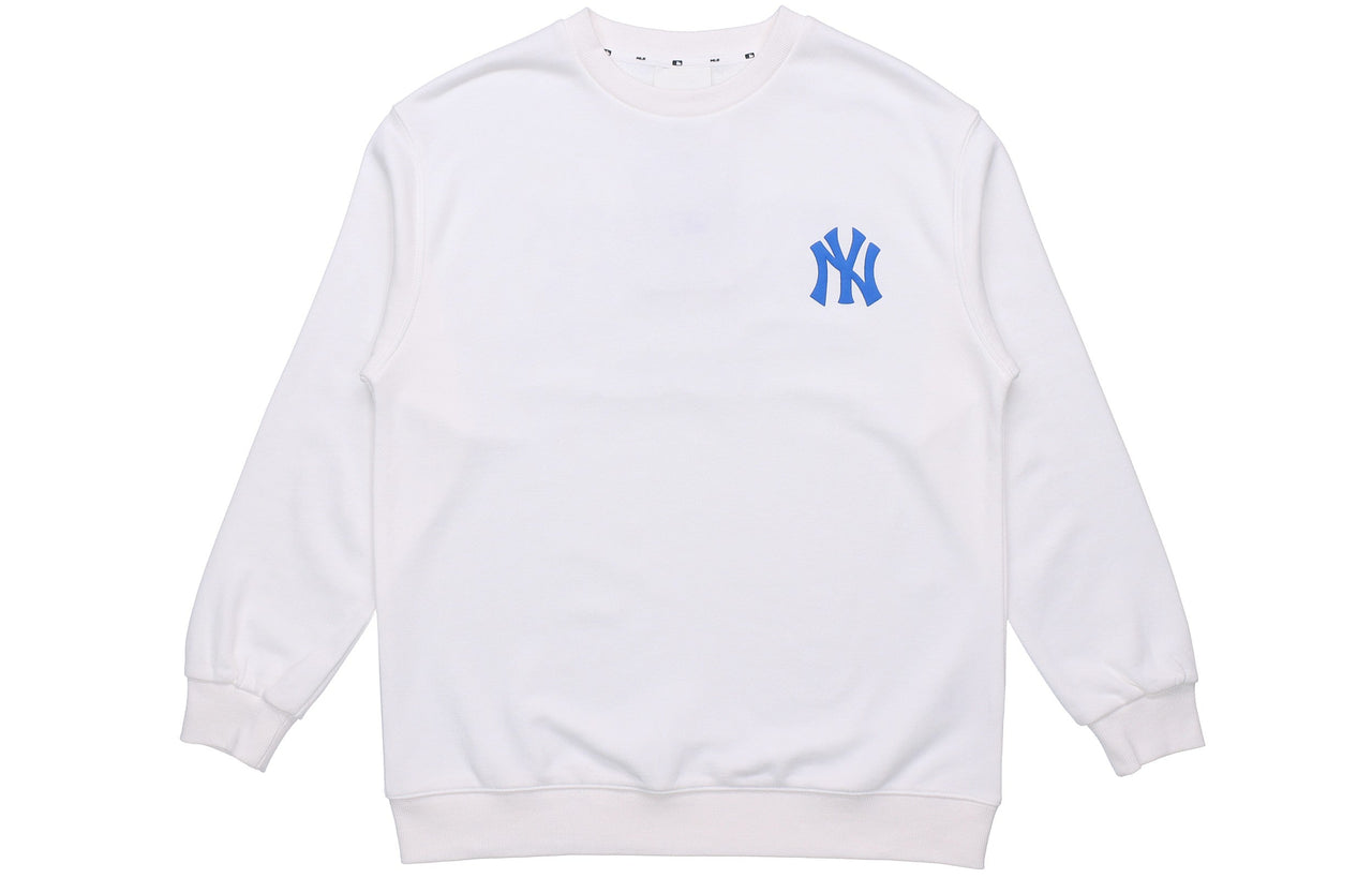 MLB New York Yankees Printing Logo Sports Long-Sleeve Fleece Unisex White 31MT21011-50I