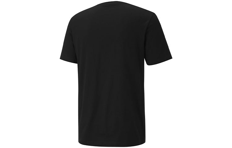 PUMA Modern Logo Pattern Printing Sports Short Sleeve Black 586585-01