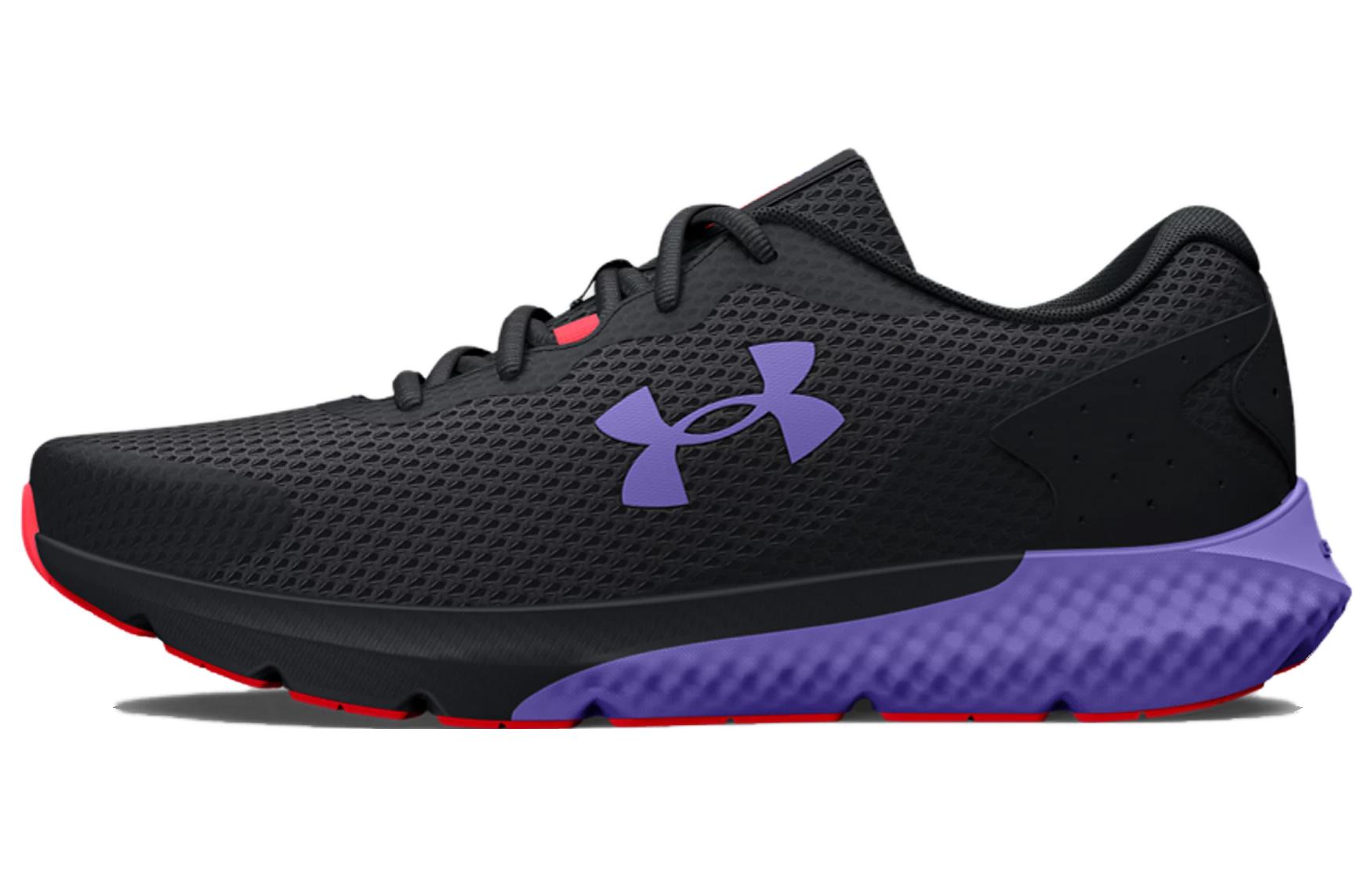 (WMNS) Under Armour Charged Rogue 3 'Black Violet Storm' 3024888-002