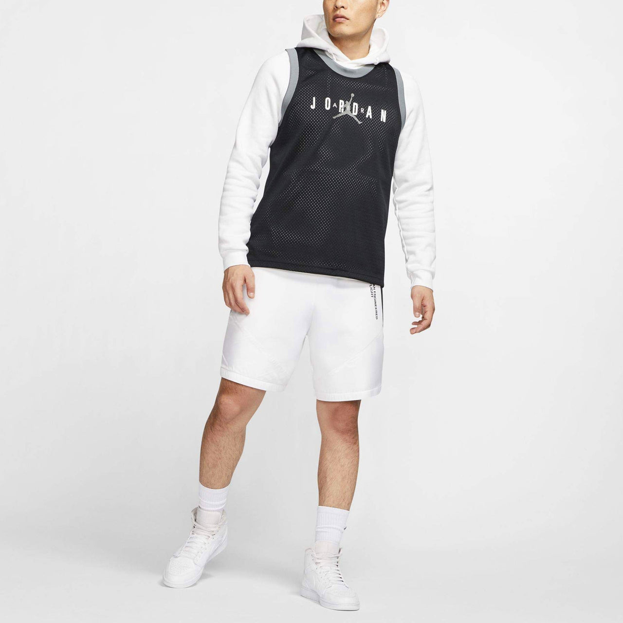 Air Jordan Jumpman DNA Alphabet Printing Sports Basketball Vest Black CJ6151-010