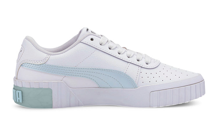 (GS) PUMA Cali Arctic Casual Board Shoes White/Blue 373157-01