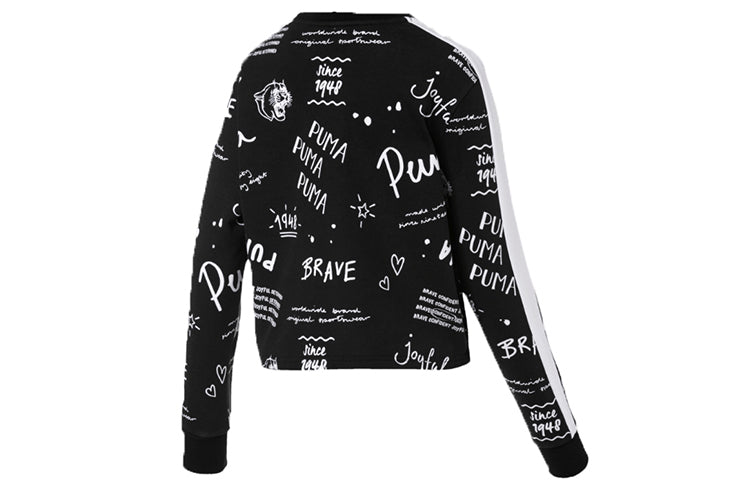 (WMNS) PUMA Sportswear Pullover Black 595214-01