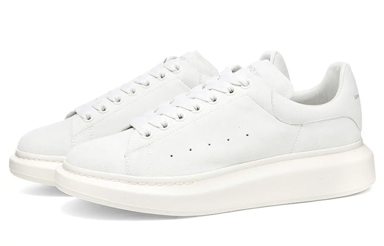 Alexander McQueen Nubuck Wedge Sole Sneaker 'Ivory' 553761WHV679521