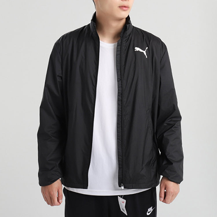 PUMA Woven Running Breathable Stand Collar Jacket Black 853727-01