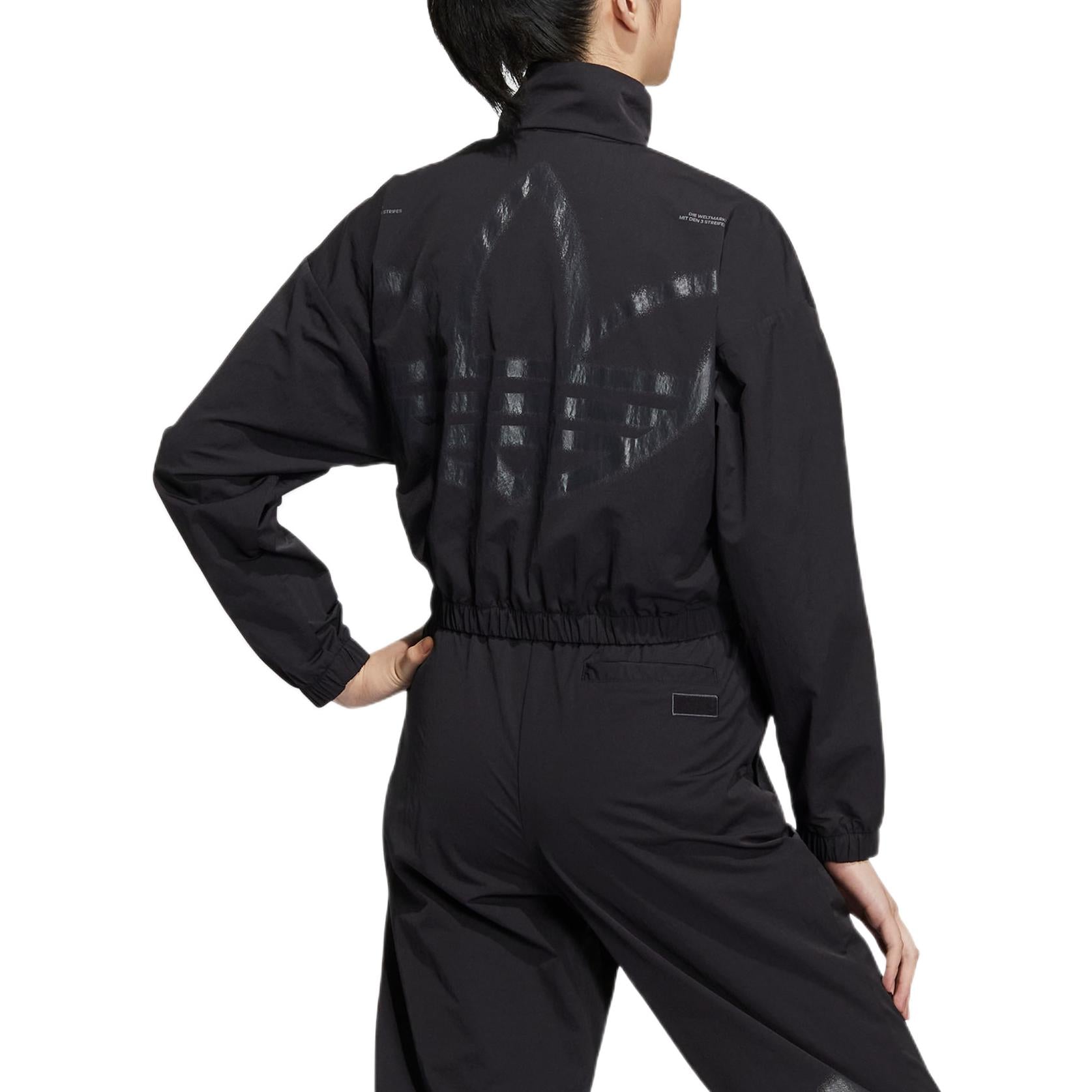 (WMNS) adidas Adicolor Track Jacket Asia Sizing 'Black' HS1937
