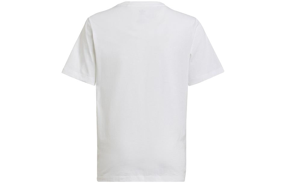 (GS) adidas Originals Graphic Logo T-Shirts 'White' HL6871