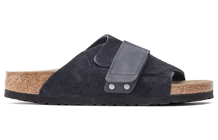Birkenstock Kyoto Nubuck Suede Sandals 'Midnight Navy' 1020751