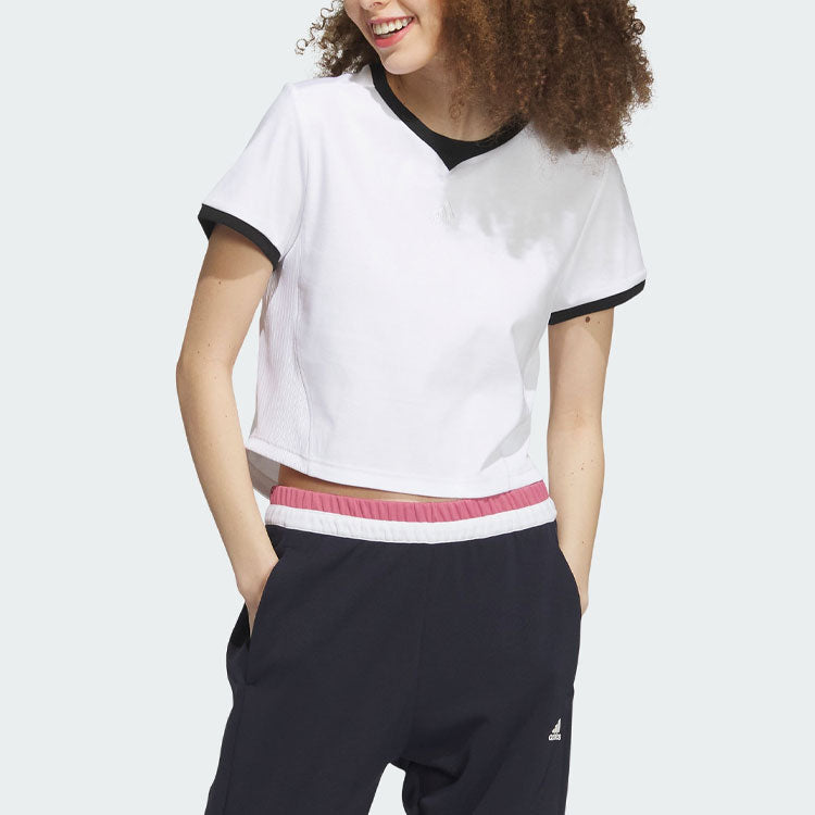 (WMNS) adidas Rco Graphic Short Sleeve Tee 'White' IP7106