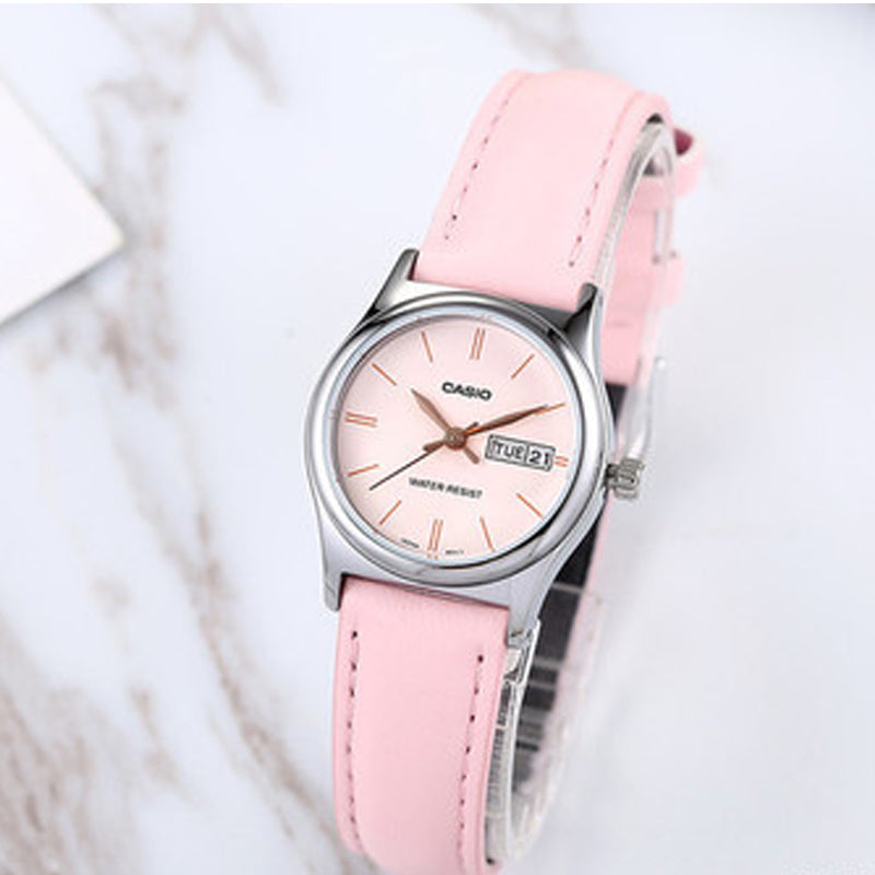 CASIO Quartz Waterproof White Analog LTP-V006L-4B