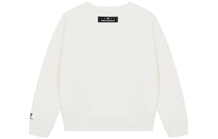 (WMNS) New Balance Original Sweatshirt Asia Sizing 'White' AWT14371-NMC