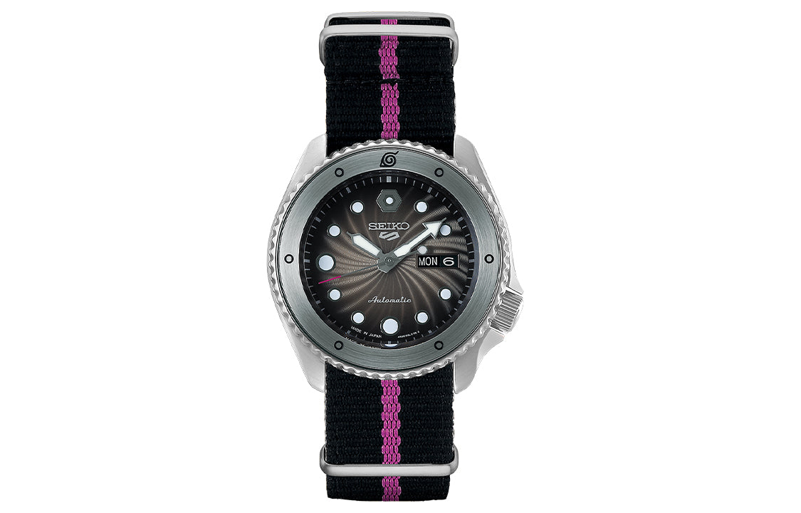SEIKO Naruto Series Limited Crossover Mechanical Watch Black SBSA087