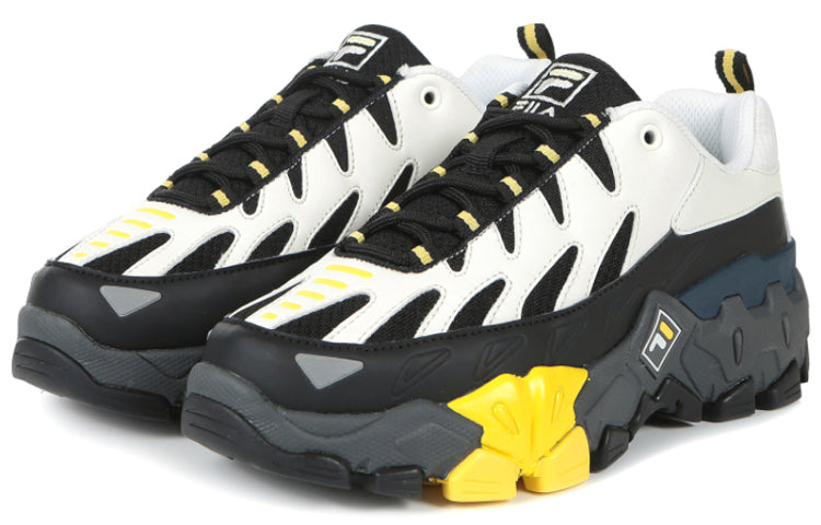 FILA Raid Row Running Shoes White/Black/Yellow 1JM01262_978