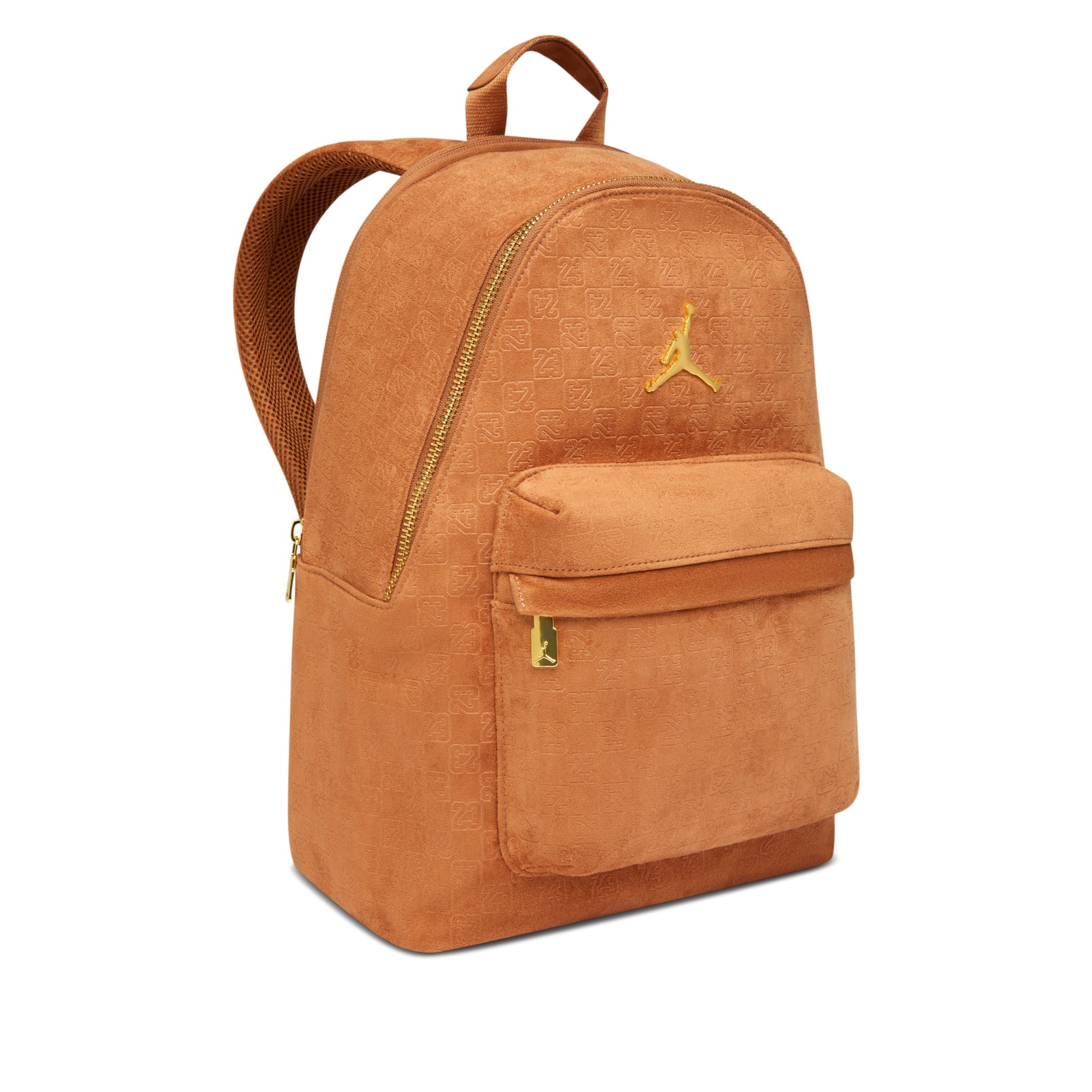 Jordan 23.5L Suede Monogram Backpack 'Cognac' IQ3205-200