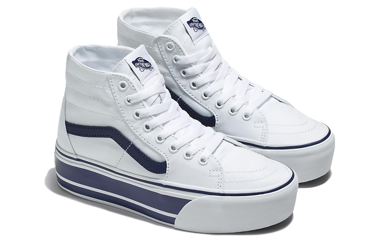 Vans SK8 HI Tapered Stackform 'White Navy Blue' VN0A5JMKNWD