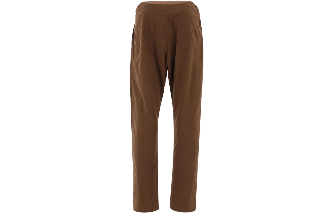Off-White SS22 Solid Color Straight Casual Pants Ordinary Version Brown OMCA230S22FAB0016407